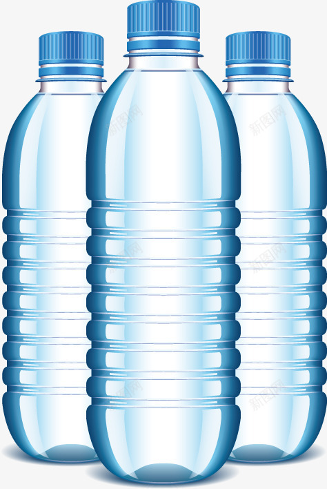 浅色多瓶塑料瓶装水png免抠素材_新图网 https://ixintu.com 多瓶塑料 浅色 瓶装水