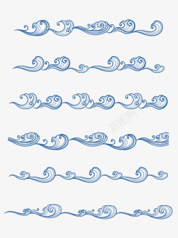 浮世绘海浪日系浮世绘海浪高清图片