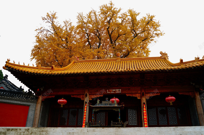 秋季古寺png免抠素材_新图网 https://ixintu.com 佛教建筑 古代寺庙 古寺 古寺外景 寺庙一角 寺庙部分建筑