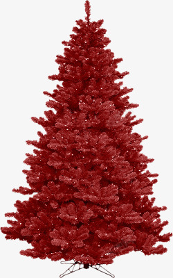 树红色树圣诞树素材