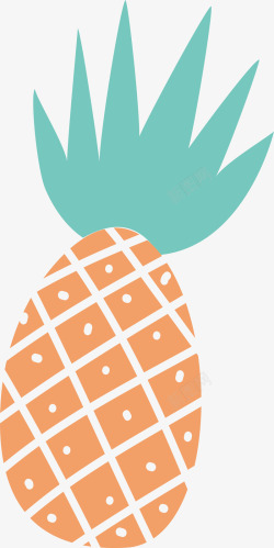菠萝花纹矢量图素材