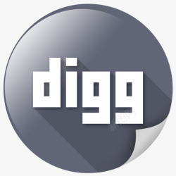 Digg标志通信Digg互联网标志媒体消息图标高清图片
