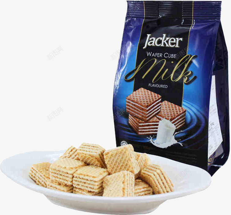 威化饼干png免抠素材_新图网 https://ixintu.com 巧克力花生味进口零食年货 马来西亚进口Jacker杰克威化饼干