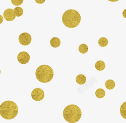 金黄色金色圆点素材
