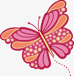 彩色的蝴蝶梦幻卡通蝴蝶高清图片