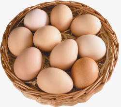复活节蛋深山散养新鲜的土鸡蛋高清图片
