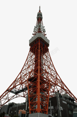 日本东京东京建筑铁塔高清图片