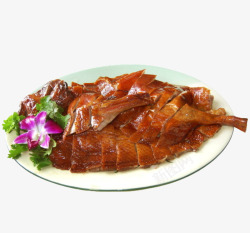 鸭肉美食北京烤鸭高清图片