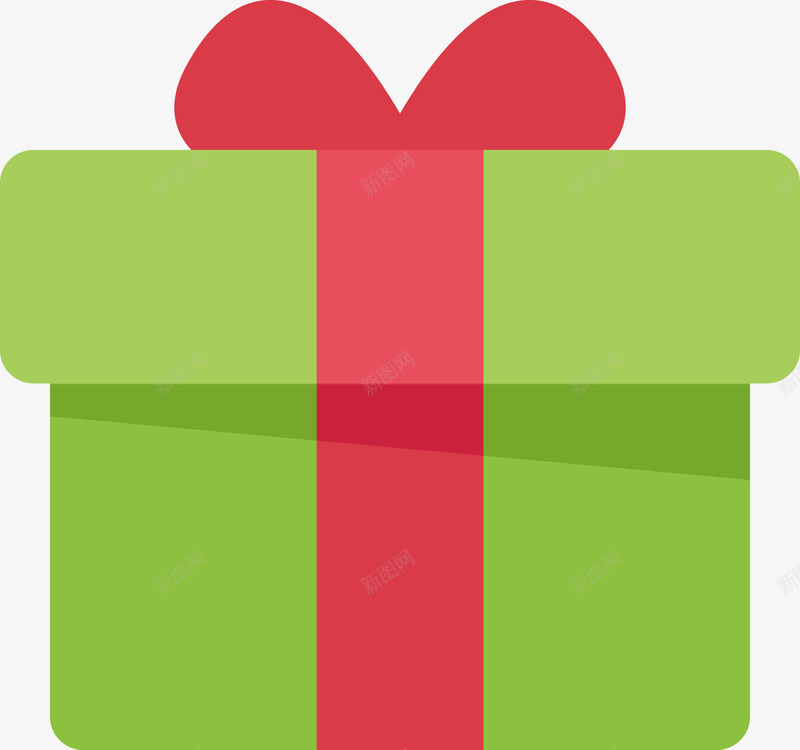 圣诞礼物矢量图eps免抠素材_新图网 https://ixintu.com 包裹 圣诞节礼物 矢量礼物盒子 礼物盒 红色彩带 绿色礼物 矢量图