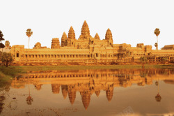 着名吴哥窟景点旅游景区柬埔寨吴哥窟高清图片