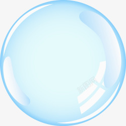 氧气单独一个透明气泡高清图片