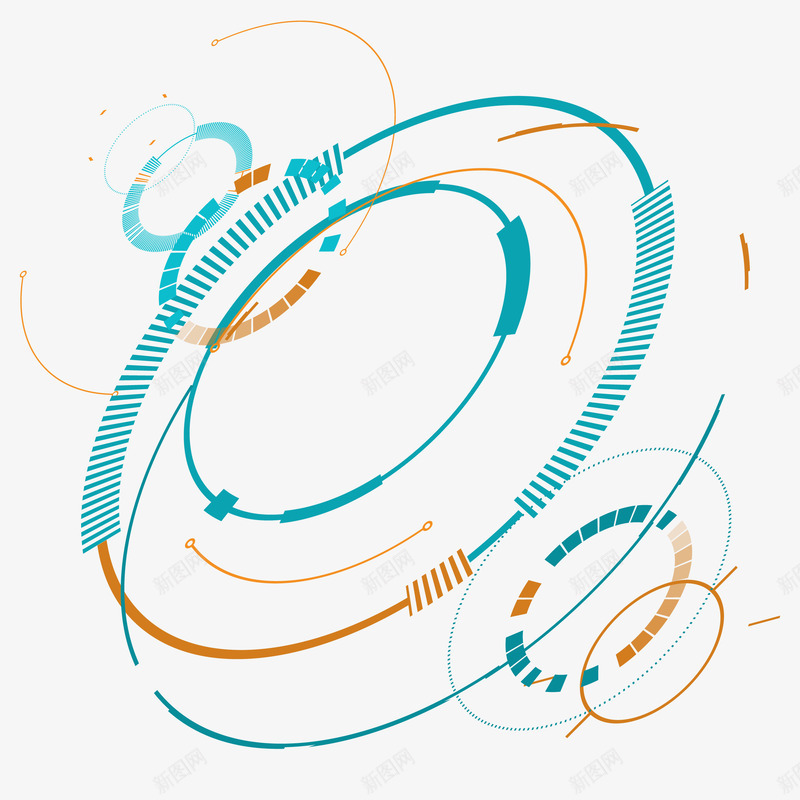 抽象科技图形插画矢量图ai免抠素材_新图网 https://ixintu.com 信息图 全息图 双十一 地图 抽象科技图形矢量插画 数字化时代 数字化显示 数字显示化 新图网 电商 矢量图 科技