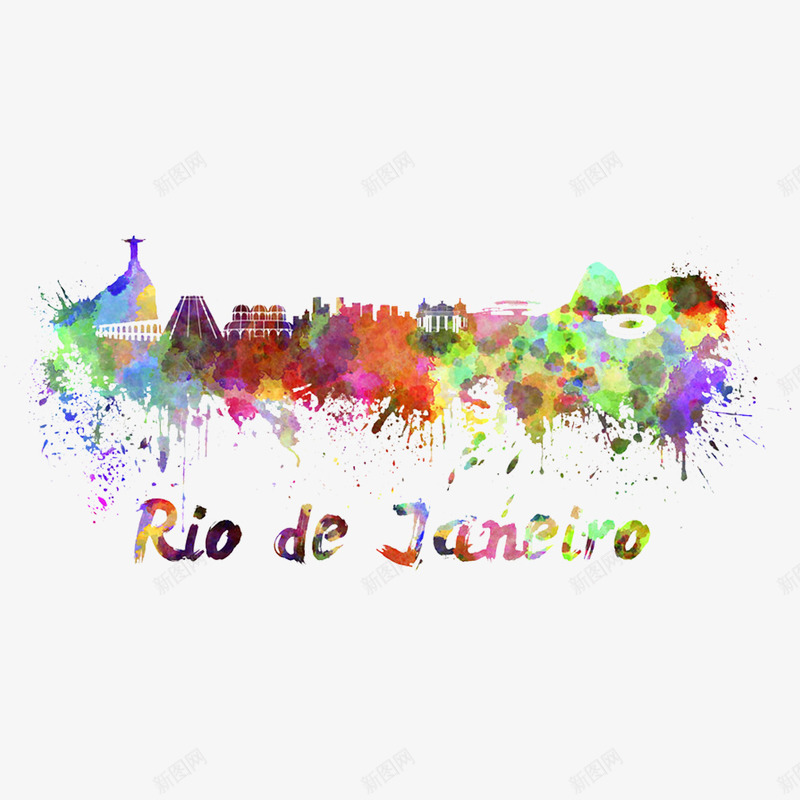 里约热内卢png免抠素材_新图网 https://ixintu.com 奥运会手绘 涂鸦 里约奥运会