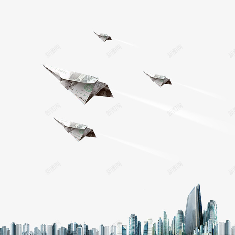 纸飞机飞向天空png免抠素材_新图网 https://ixintu.com 企业愿景 城市 纸飞机 飞机