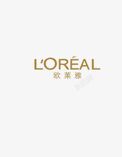 护肤品标签欧莱雅logo图标高清图片