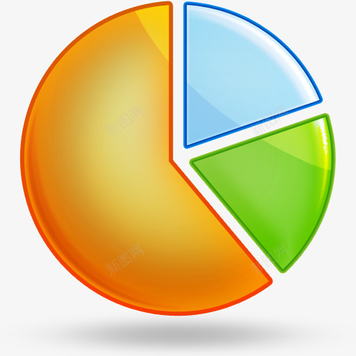 彩色数据分析块图标png_新图网 https://ixintu.com 分析 圆形 彩色 数据 数据分析块 饼状图