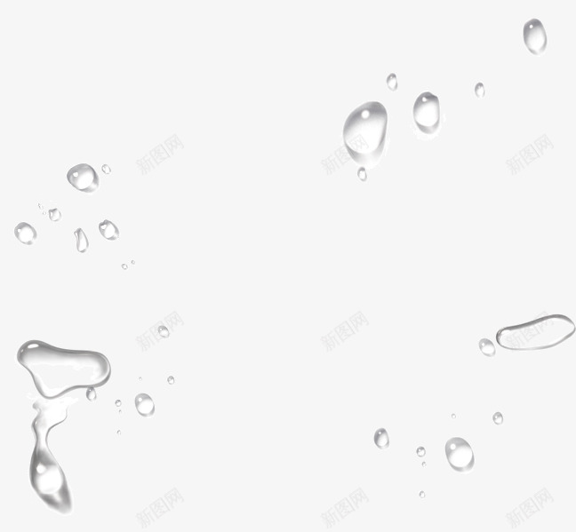晶莹白色水珠液体png免抠素材_新图网 https://ixintu.com 晶莹 水珠 液体 白色
