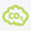 CO2有限公司简单的绿色图标png_新图网 https://ixintu.com CO2 co co2 有限公司