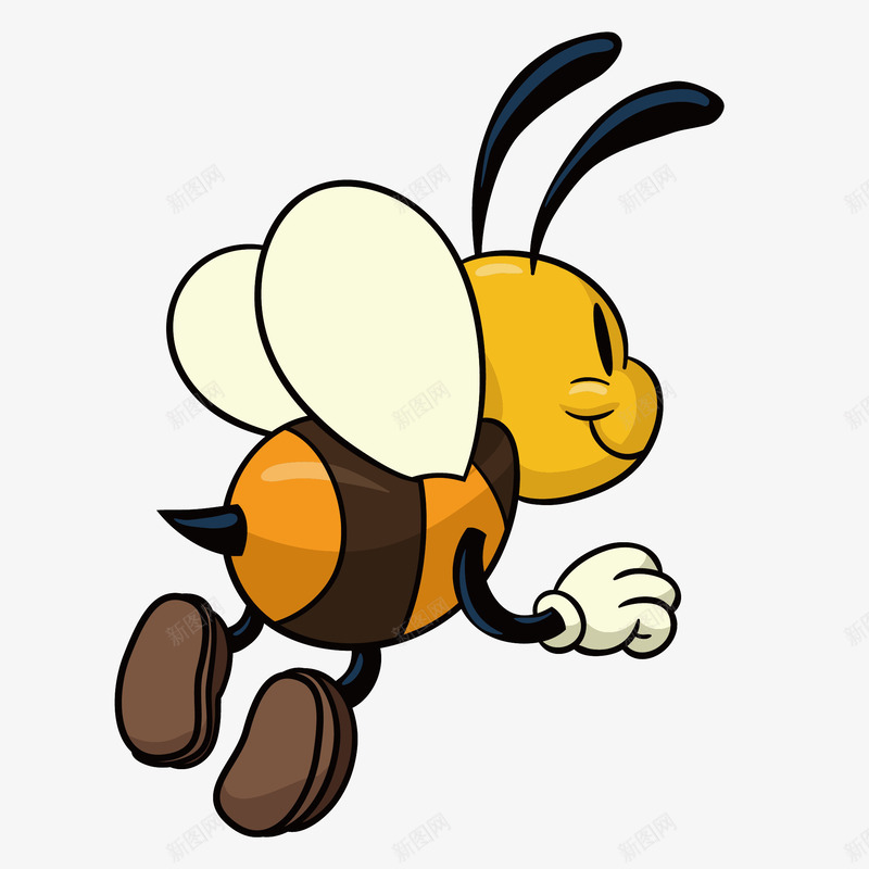 卡通蜜蜂png免抠素材_新图网 https://ixintu.com 儿童画画 儿童绘本 动漫卡通 动物插画 卡通动物 卡通动物漫画 卡通蜜蜂 可爱 插画 贺卡