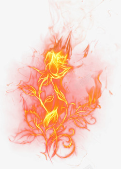 游戏火焰素材火焰玫瑰游戏高清图片