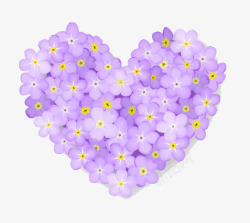 紫色淡雅小花素材
