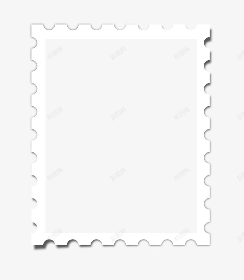 白色邮票png免抠素材_新图网 https://ixintu.com 白色 素材 邮票 邮票模板