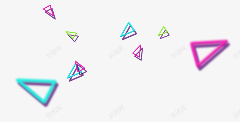 抽象几何三角彩色png免抠素材_新图网 https://ixintu.com 三角 几何 彩色 抽象