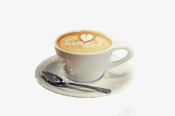 麦香味心形咖啡高清图片