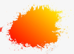 橙色的点线图橙色墨迹高清图片