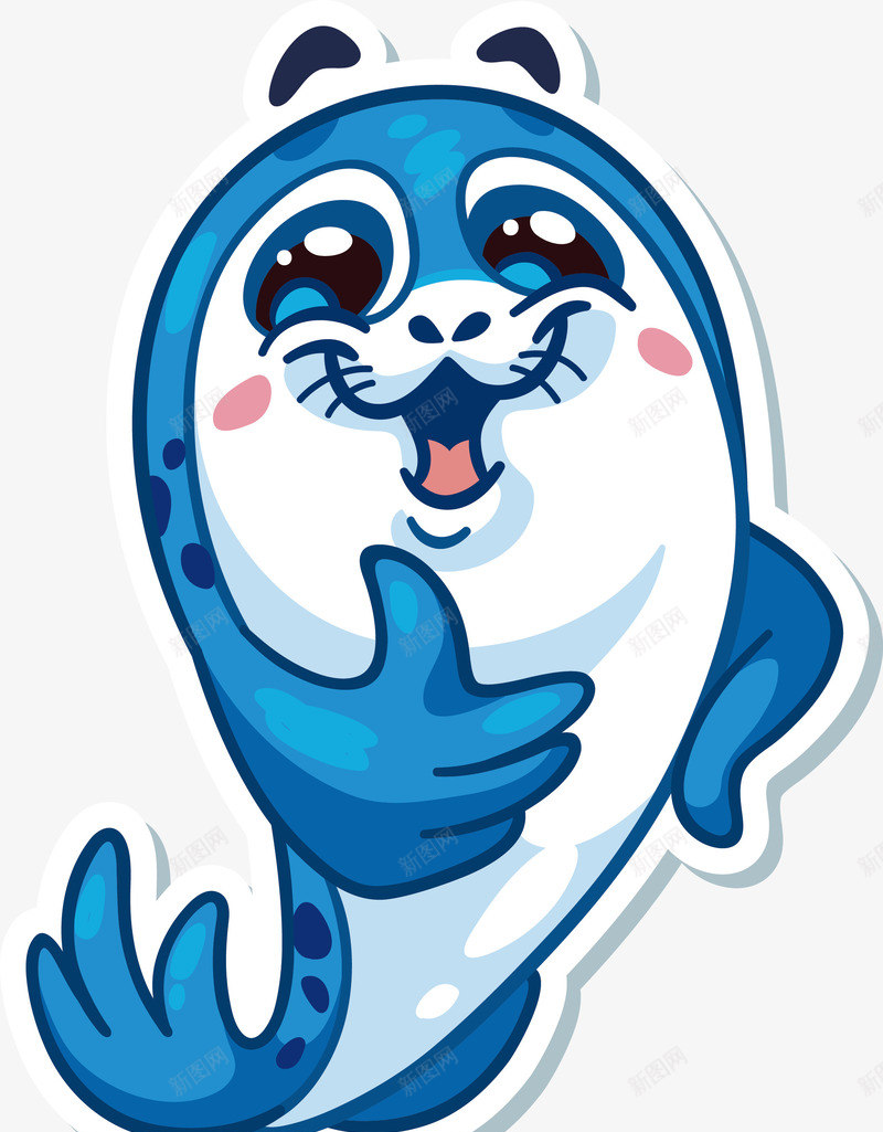 蓝色海豚png免抠素材_新图网 https://ixintu.com n 卡通 可爱 河豚鱼 海洋 海洋生物 海豚 海豚鱼 矢量动物 跳跃 鱼
