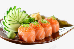夹海鲜的筷子美食日本料理高清图片
