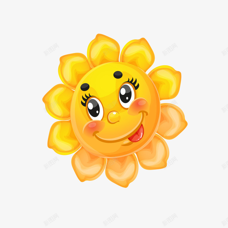 手绘黄色太阳表情图像png免抠素材_新图网 https://ixintu.com 图像 太阳 手绘 手绘黄色太阳表情图像 表情 黄色
