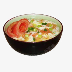 面类食品精致装盘的风味美食番茄鸡蛋面高清图片