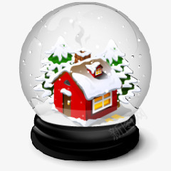 圣诞礼物玻璃球内的圣诞雪屋png免抠素材_新图网 https://ixintu.com 圣诞 圣诞礼物 玻璃球