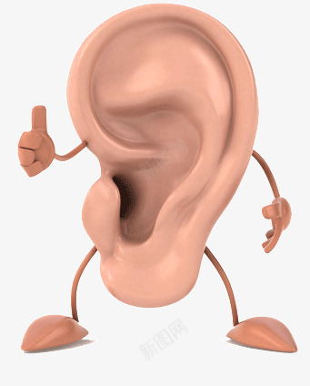 倾听世界的耳朵png免抠素材_新图网 https://ixintu.com 人的耳朵 倾听 听力 器官