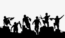 废墟中的小孩废墟中的军人高清图片