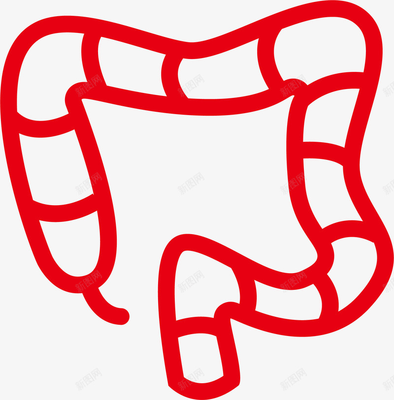 红色肠子矢量图ai免抠素材_新图网 https://ixintu.com 人体 生物医药 生物医药产业 生物医药彩页 生物医药整容 生物医药矢量 肠子 矢量图