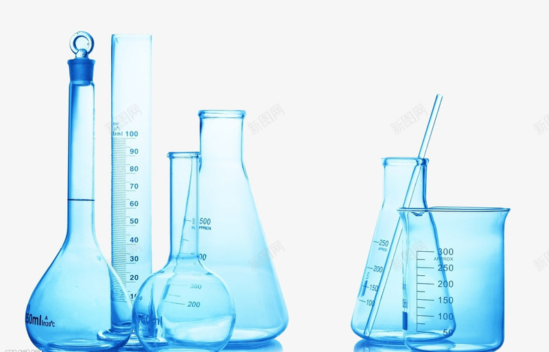 实验室烧杯png免抠素材_新图网 https://ixintu.com 化学 危险 实验 实验室插画 玻璃杯 蓝色