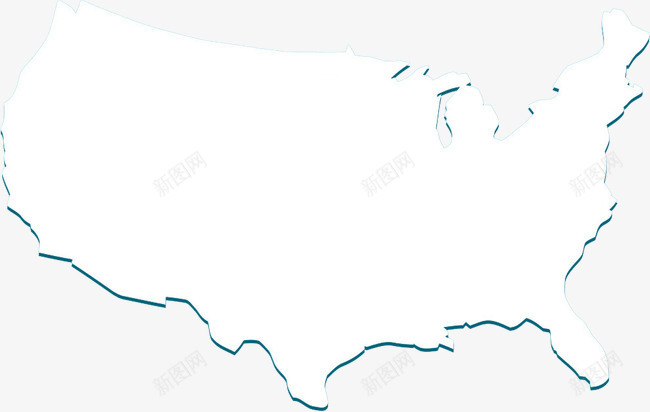 美国地图背景框png免抠素材_新图网 https://ixintu.com 美国地图 背景框