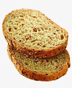 两个面包两个荞麦面包片高清图片