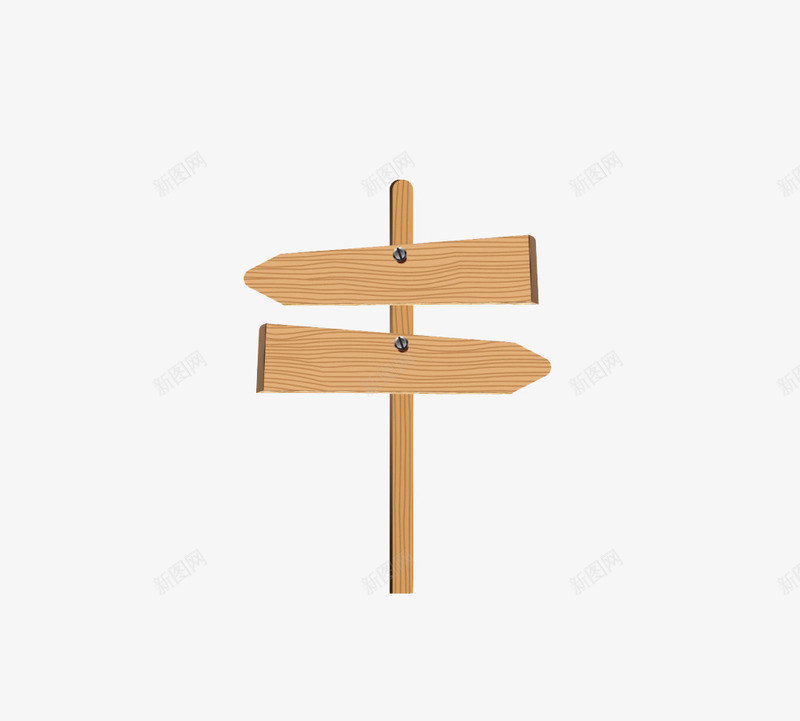 箭头木质指示标图标png_新图网 https://ixintu.com 指示标 木板 箭头 装饰
