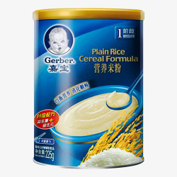 婴儿速食米粉嘉宝营养配方米粉高清图片