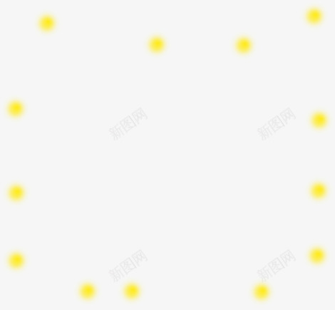 黄色光点不规则漂浮png免抠素材_新图网 https://ixintu.com 不规则 光点 漂浮 黄色
