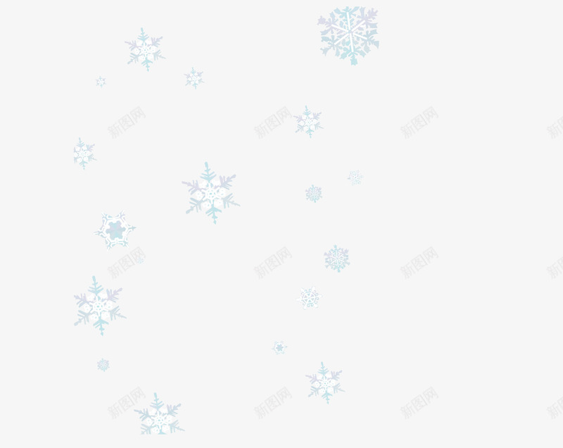 冬天的雪花矢量图ai免抠素材_新图网 https://ixintu.com 冬季 圣诞 洁白 雪花 矢量图