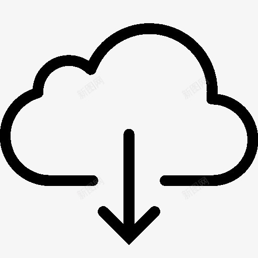非常基本的从云图标png_新图网 https://ixintu.com basic cloud download from very 下载 云 从 基本 非常