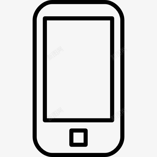手机外形图标png_新图网 https://ixintu.com 勾勒轮廓 工具 工具和器具 手机 电话 苗条的图标 蜂窝