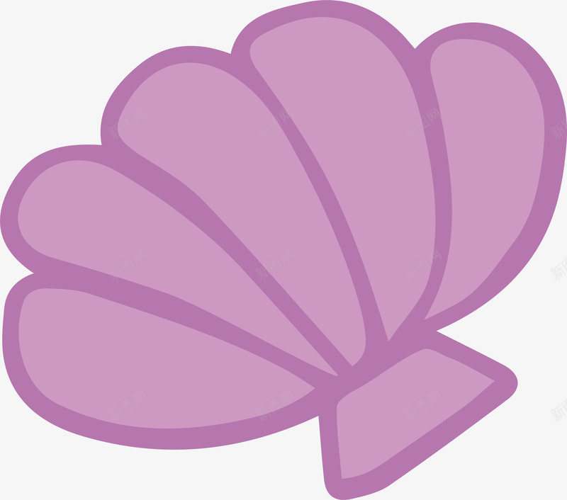 精美紫色扇贝png免抠素材_新图网 https://ixintu.com 动物 卡通 扇贝 紫色 紫色扇贝 贝壳设计
