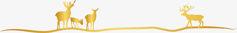 金色曲线麋鹿png免抠素材_新图网 https://ixintu.com 圣诞节 大气曲线 尊贵线条 弧形花纹 纹理线条 装饰图案 金色麋鹿