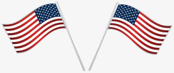 美国旗帜旗杆素材