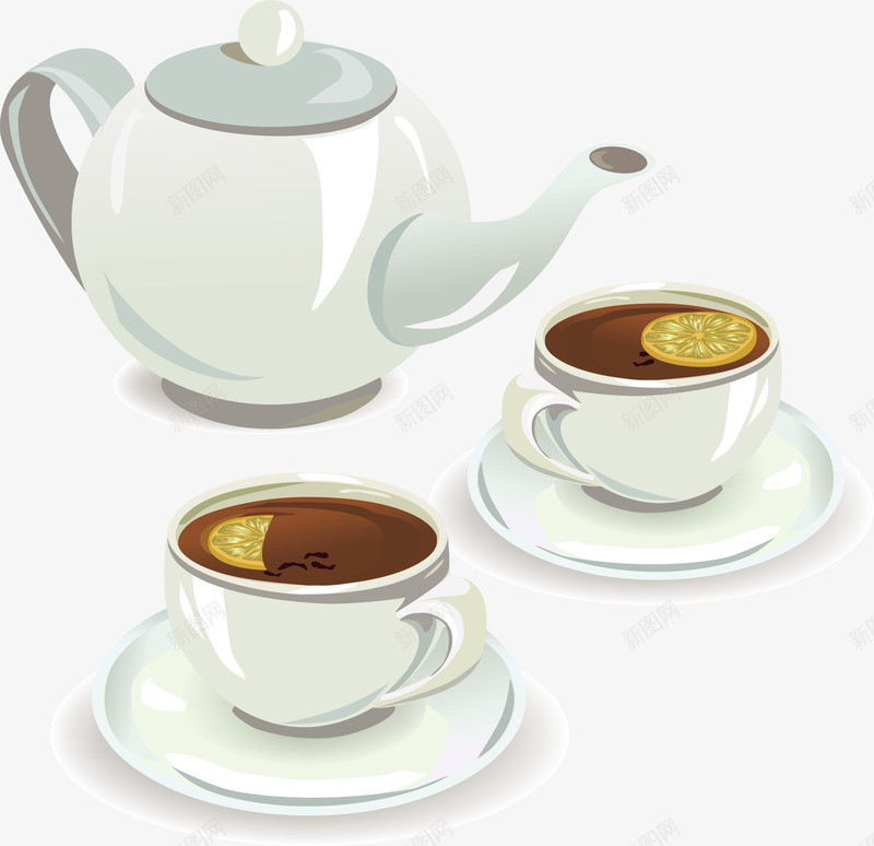白色茶壶与咖啡杯矢量图eps免抠素材_新图网 https://ixintu.com 咖啡杯 白色 白色茶壶 矢量茶壶 茶壶PNG 茶壶下载 矢量图